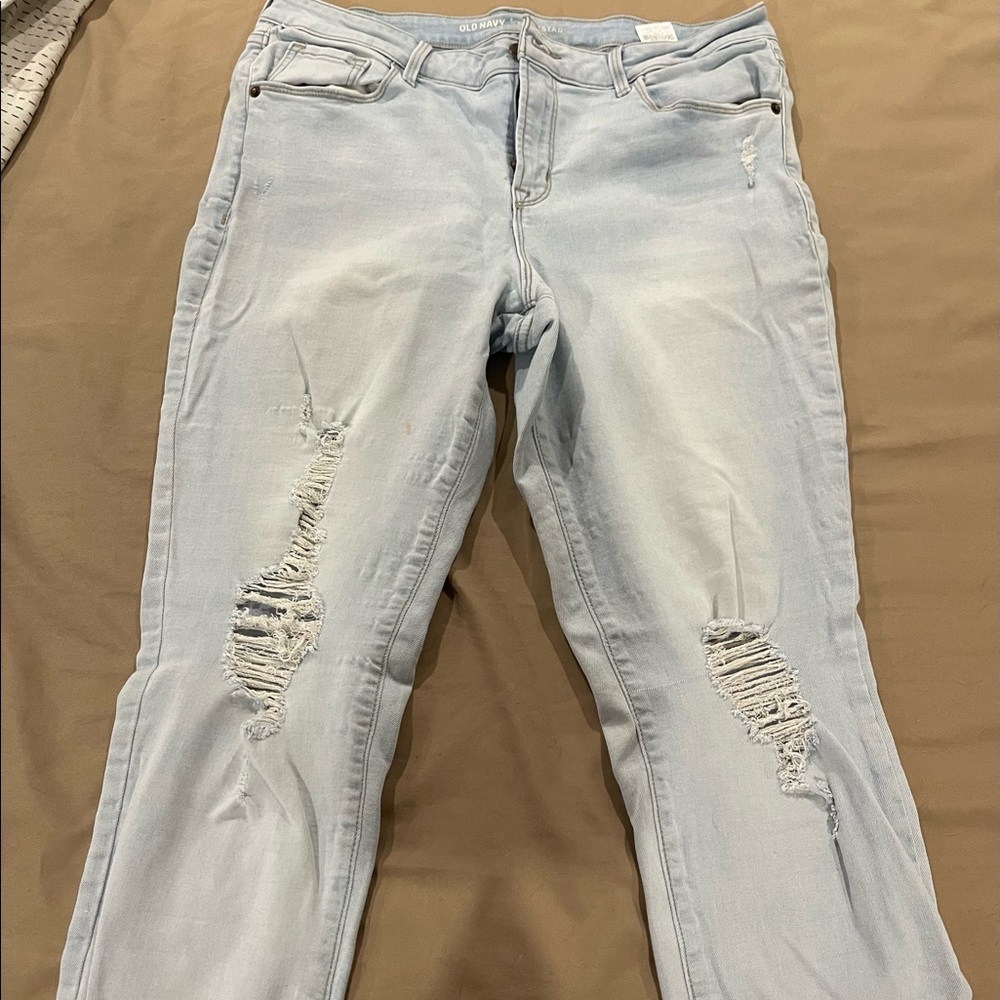 Old Navy mid-rise cropped skinny jeans